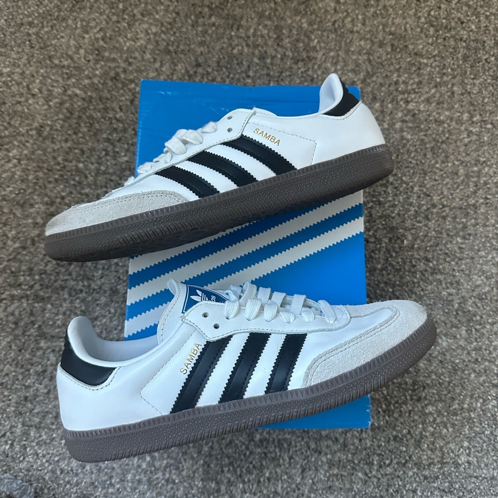 Adidas Samba OG White and Black Women's Shoes